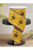 Shop For 2.5" Classic Honey Bee Gingham Ribbon: Dark Yellow (10 Yards)