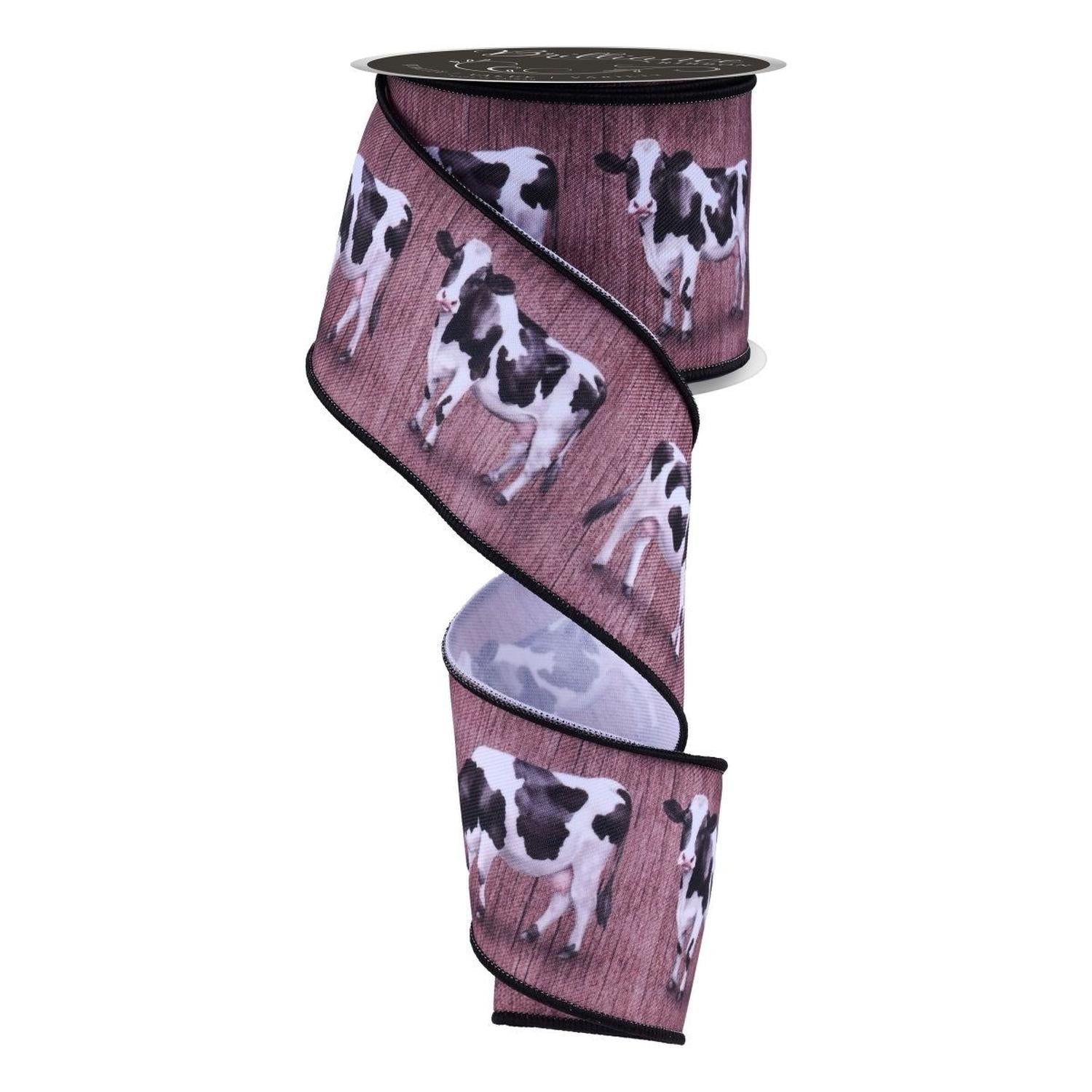 2.5" Cow Ribbon: Brown (10 Yards)