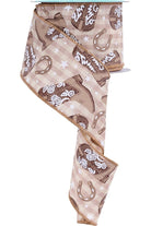 Shop For 2.5" Cowboy Boots Ribbon: Beige (10 Yards)