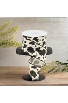 Shop For 2.5" Cowhide Cotton Print Ribbon: Black & Cream (10 Yards)