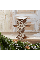 Shop For 2.5" Cowhide Print Ribbon: Natural & Brown (10 Yards)