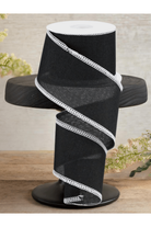 Shop For 2.5" Cross Royal Stitch Ribbon: Black & White (10 Yards)