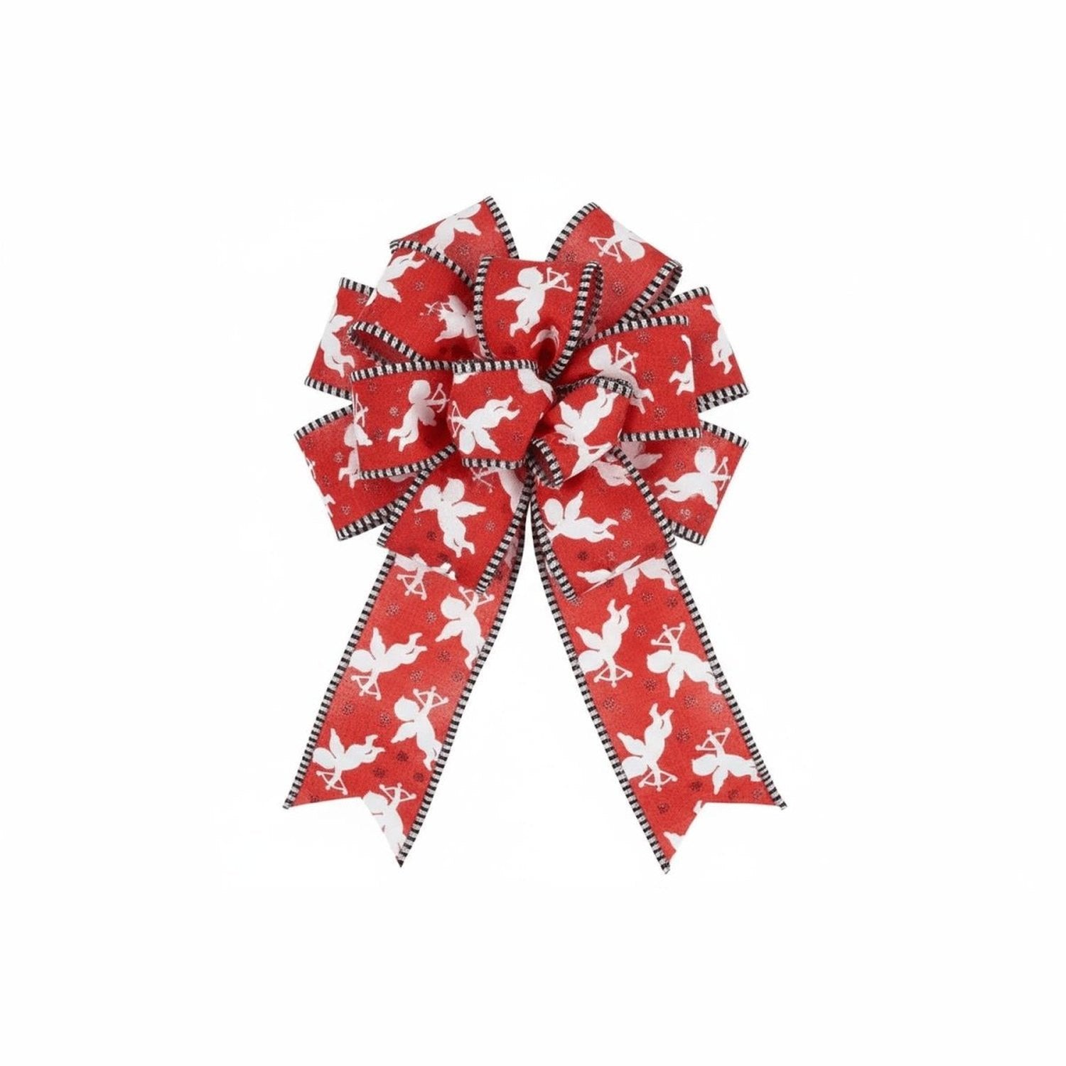 Shop For 2.5" Cupid on Royal Stripe Ribbon: Dark Red (10 Yard)