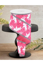 Shop For 2.5" Cupid on Royal Stripe Ribbon: Hot Pink (10 Yard)