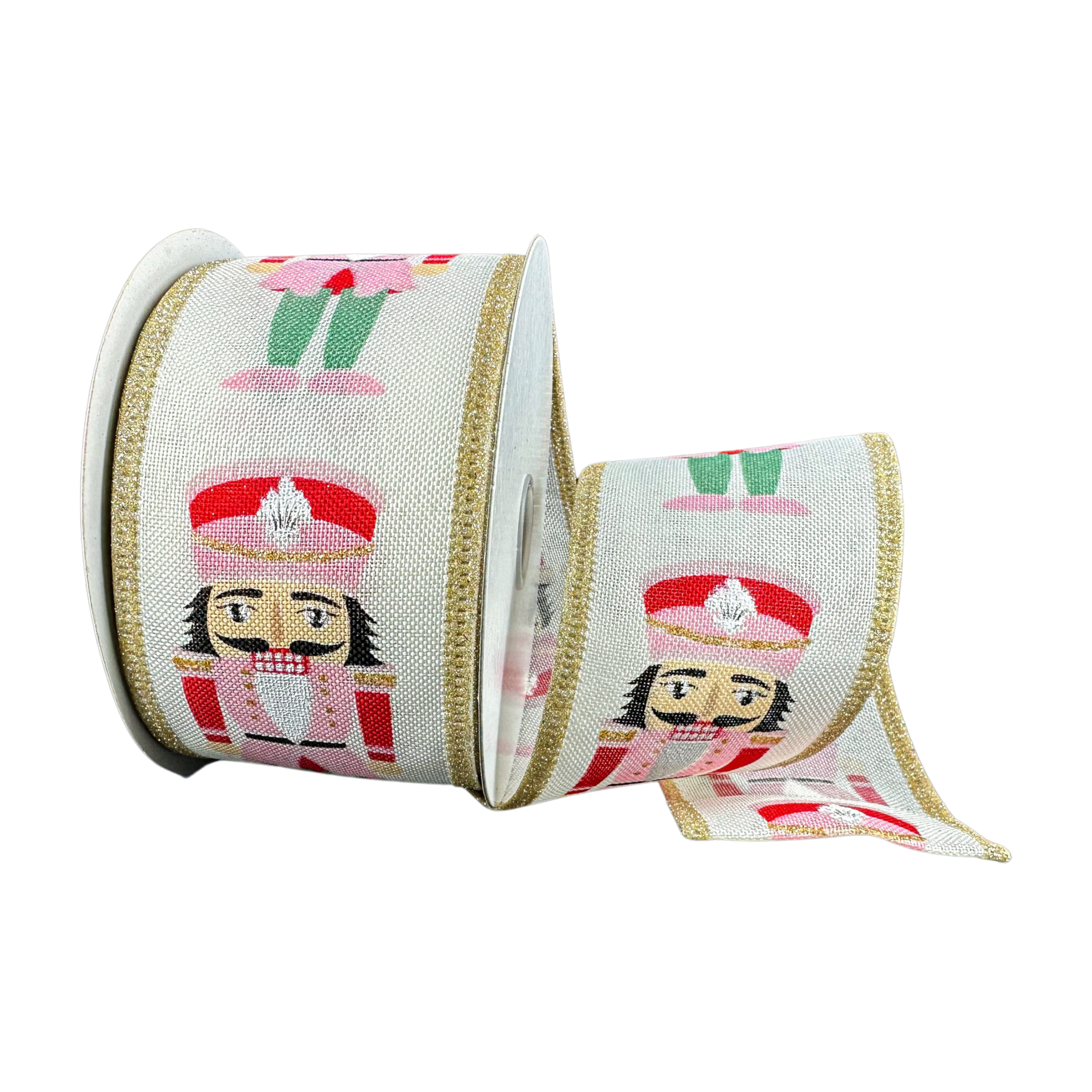 Shop For 2.5" Cutsey Nutcracker Ribbon: Pink (10 Yards)