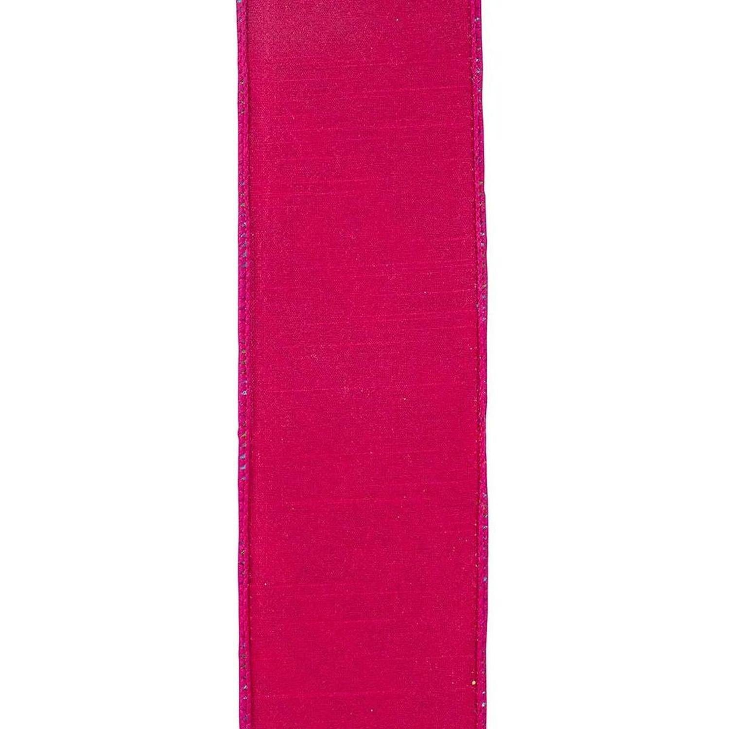 2.5" Deluxe Bright Plaid Ribbon: Fuchsia (5 Yards)