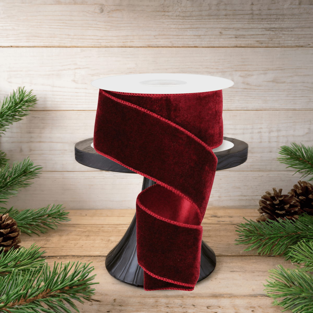 Shop For 2.5" Deluxe Velvet Ribbon: Burgundy (10 Yard)