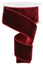 Shop For 2.5" Deluxe Velvet Ribbon: Burgundy (10 Yard)