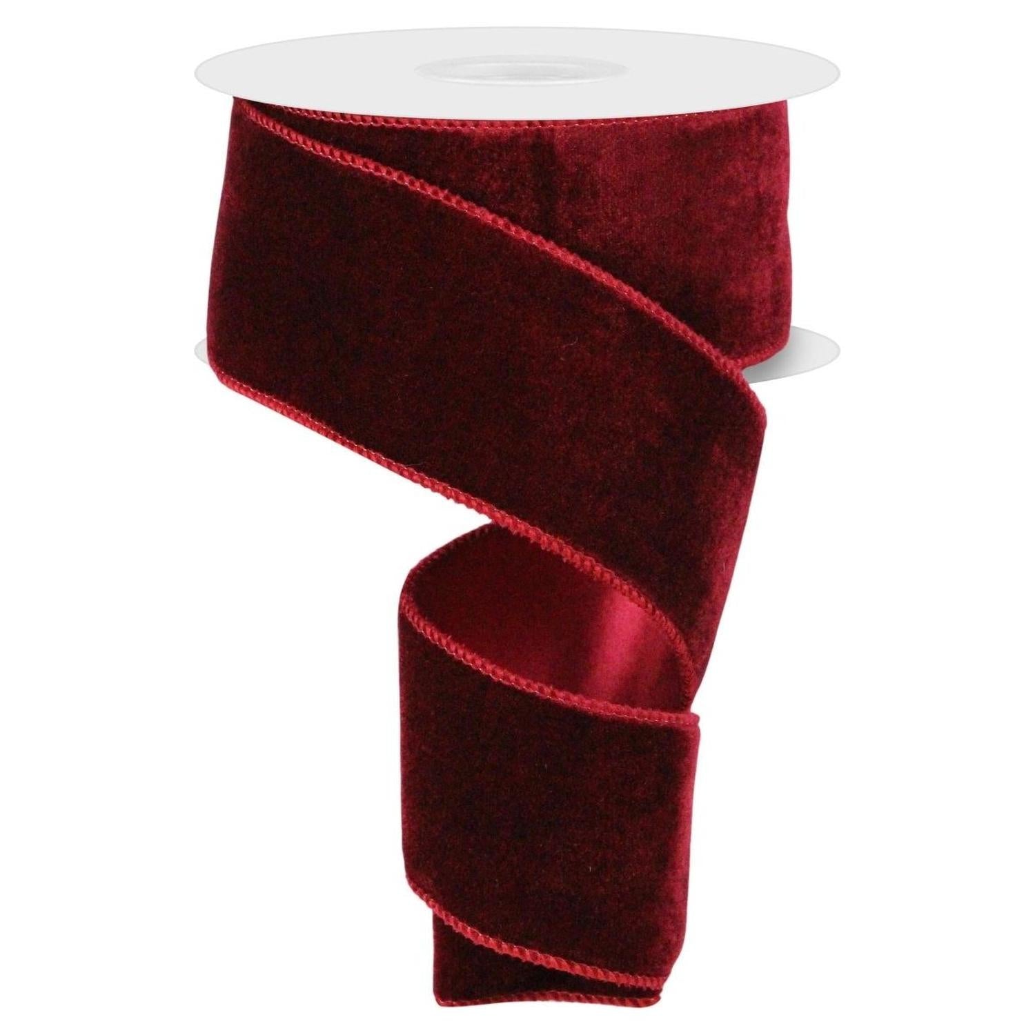 Shop For 2.5" Deluxe Velvet Ribbon: Burgundy (10 Yard)