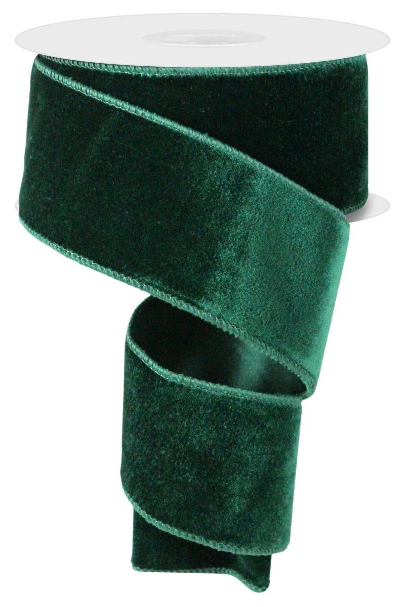 Shop For 2.5" Deluxe Velvet Ribbon: Hunter (10 Yard)