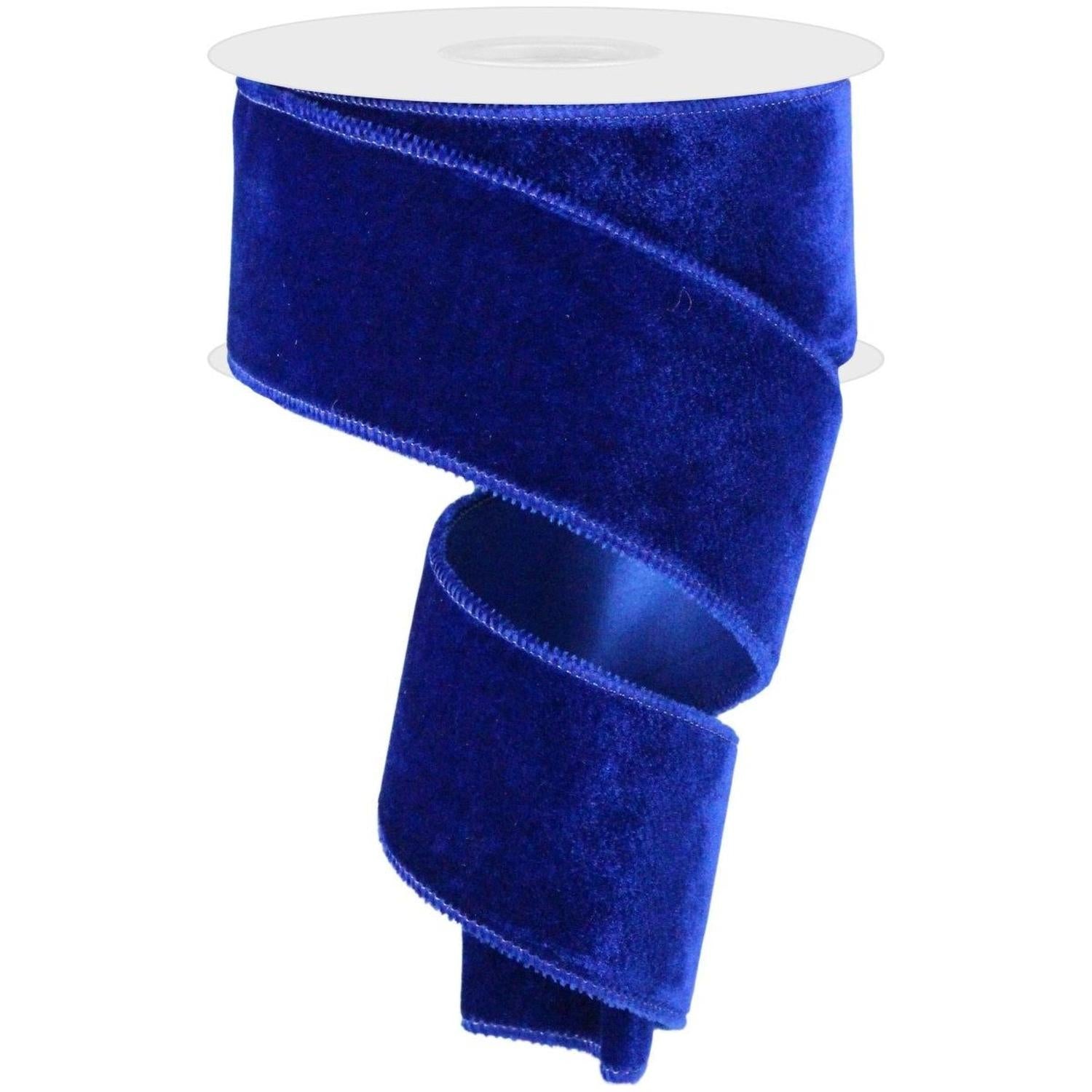 Shop For 2.5" Deluxe Velvet Ribbon: Royal Blue (10 Yard)