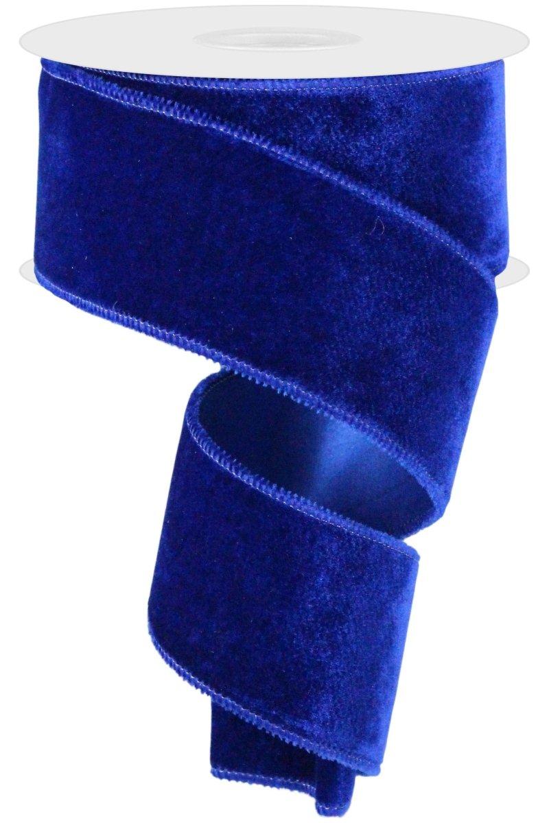 Shop For 2.5" Deluxe Velvet Ribbon: Royal Blue (10 Yard)