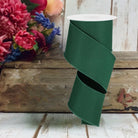 Shop For 2.5" Diagonal Weave Ribbon: Hunt Green (10 Yards)