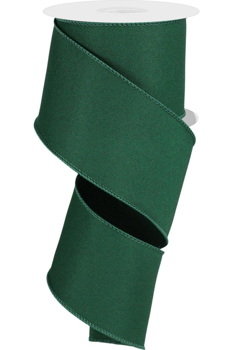 Shop For 2.5" Diagonal Weave Ribbon: Hunt Green (10 Yards)