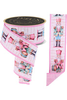 Shop For 2.5" D'Lux Nutcracker Fused Ribbon: Pink (10 Yards)