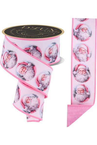 Shop For 2.5" D'Lux Santa Fused Ribbon: Pink (10 Yards)