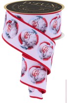 Shop For 2.5" D'Lux Santa Fused Ribbon: White (10 Yards)