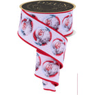 Shop For 2.5" D'Lux Santa Fused Ribbon: White (10 Yards)