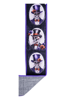 Shop For 2.5" D'Lux Skeleton Portraits Fused Ribbon: Purple (10 Yards)