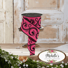 Shop For 2.5" D'Lux Swirl Design Ribbon: Hot Pink (10 Yards)