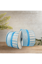 Shop For 2.5" Dots and Stripes Whimsy Ribbon: Blue & White (10 Yards)