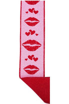 Shop For 2.5" Double Layer Bold Lips Ribbon: Pink/Red (10 Yards) at Michelle's aDOORable Creations