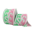 Shop For 2.5" Dual Glitter Candy Ribbon: Pink/Mint (10 Yards)
