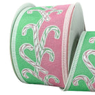 Shop For 2.5" Dual Glitter Candy Ribbon: Pink/Mint (10 Yards)