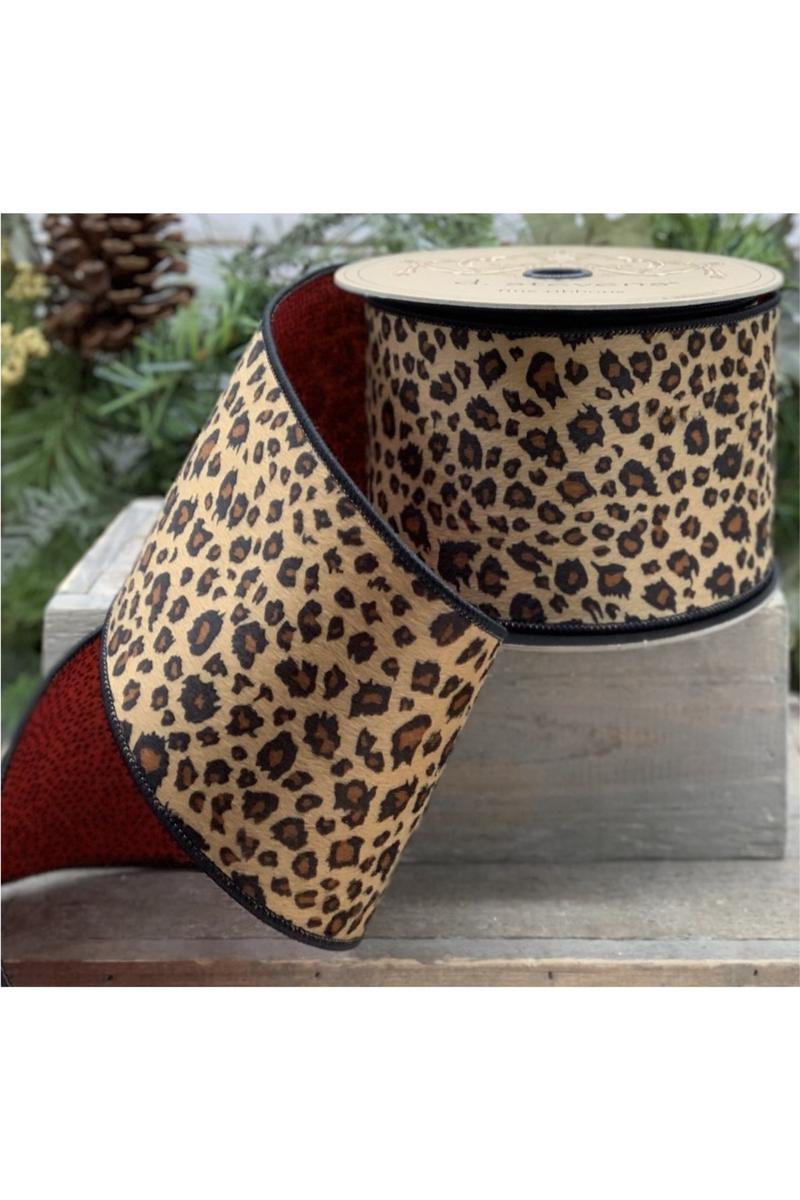 Shop For 2.5" Faux Fur Leopard Ribbon: Black/Brown (10 Yards)