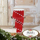 Shop For 2.5" Faux Royal Burlap/Stripe Edge Ribbon: Red (10 Yards)