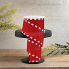 Shop For 2.5" Faux Royal Burlap/Stripe Edge Ribbon: Red (10 Yards)