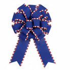 Shop For 2.5" Faux Royal Burlap/Stripe Edge Ribbon: Royal Blue (10 Yards)