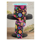 Shop For 2.5" Fiesta Florals Ribbon: Black (10 Yards)