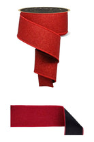 Shop For 2.5" Fine Glitter Fused Back Ribbon: Red/Black (10 Yards)