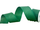 Shop For 2.5" Fine Glitter On Faux Royal: Emerald Green (10 Yards)