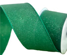 Shop For 2.5" Fine Glitter On Faux Royal: Emerald Green (10 Yards)