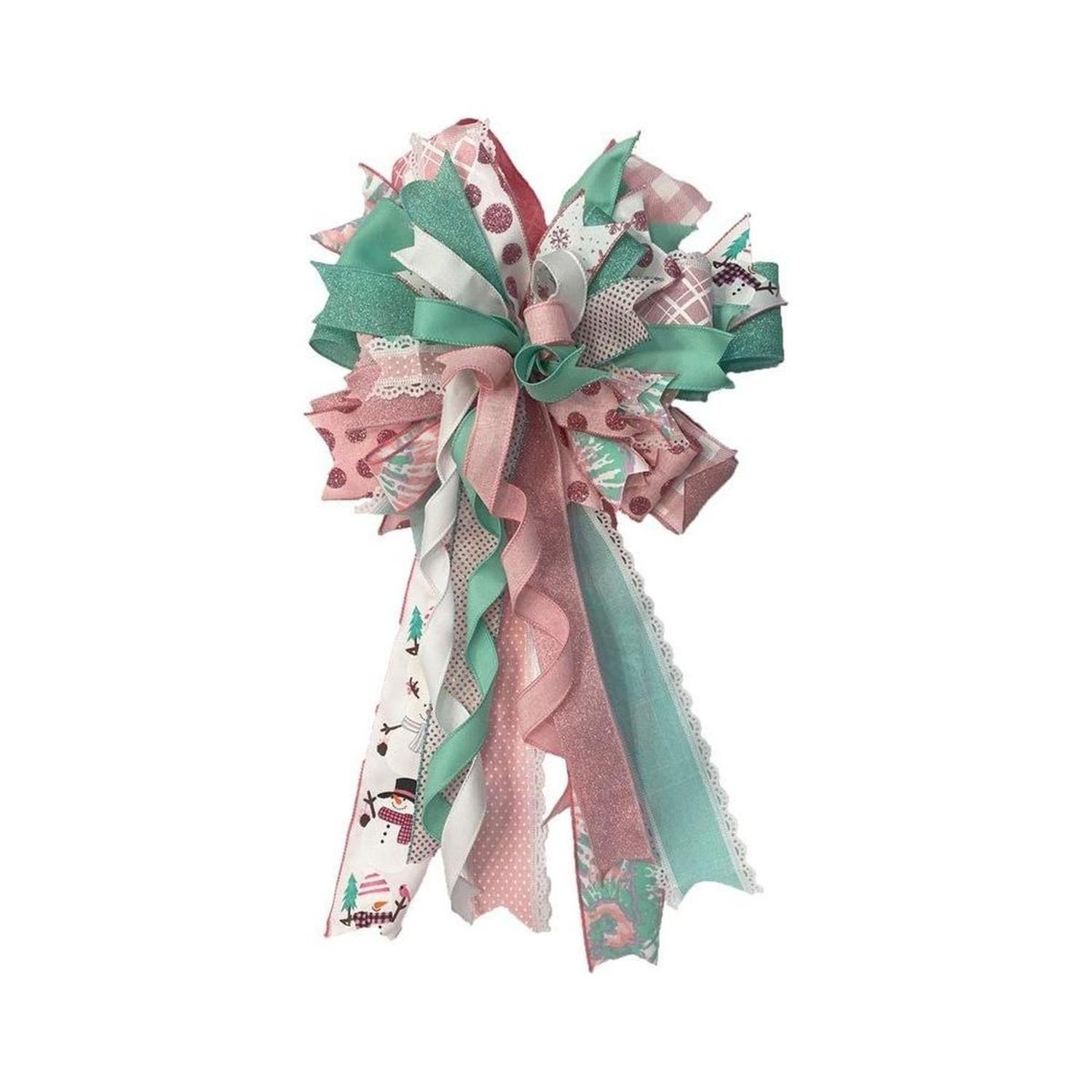 2.5" Fine Glitter On Faux Royal: Light Pink (10 Yards)