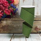 Shop For 2.5" Fine Glitter on Royal Ribbon: Moss Green (10 Yards)