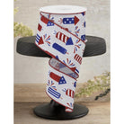 Shop For 2.5" Firecrackers Ribbon: White (10 Yards)