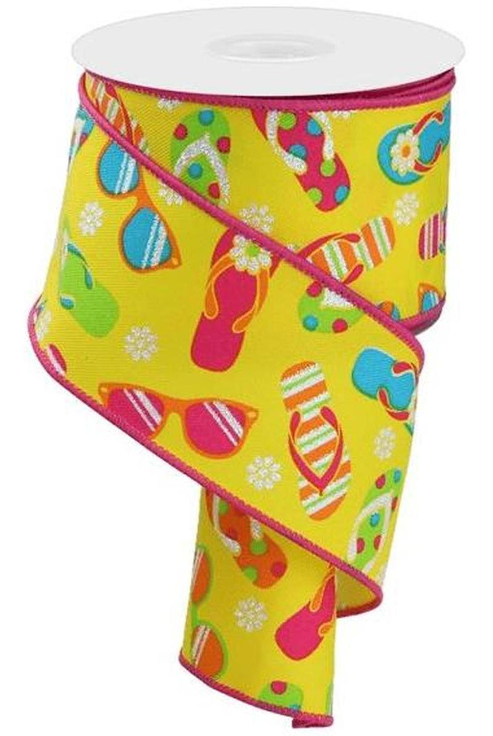 goggles ribbon Shop our 1.5" Flip Flop and Sunglasses Ribbon: Yellow (10 Yard) – Michelle's aDOORable Creations