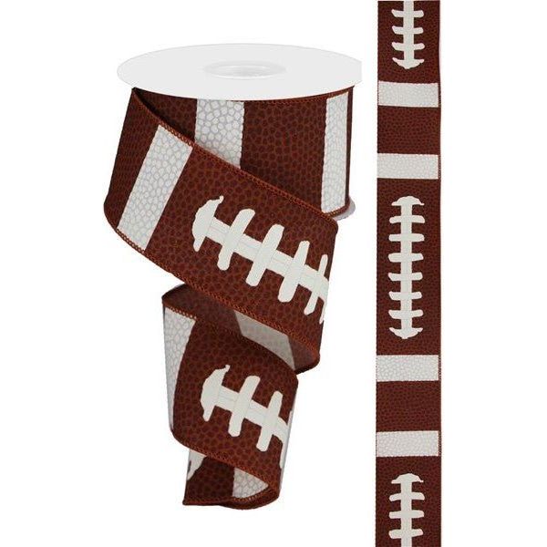 Shop For 2.5" Football Laces Ribbon (10 Yard)