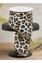 Shop For 2.5" Fuzzy Leopard Print Ribbon: Natural (10 Yards)