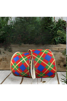 Shop For 2.5" Georgina Christmas Plaid Ribbon: Red, Blue and Green (10 Yards)