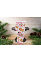 Shop For 2.5" Gingerbread Boy Girl Ribbon: White/Pink (10 Yards)