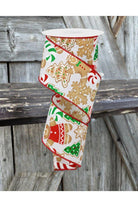 Shop For 2.5" Gingerbread Cookies Ribbon: White (10 Yards)