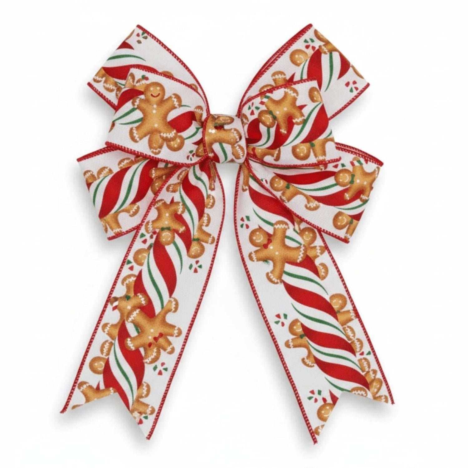 Shop For 2.5" Gingerbread Kids Candy Ribbon: White (10 Yards)