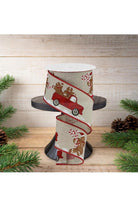 Shop For 2.5" Gingerbread Truck Ribbon: Natural (10 Yards)