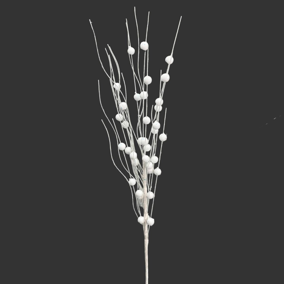 Shop For 25" Glitter Ball Spray: White