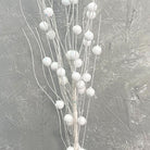 Shop For 25" Glitter Ball Spray: White