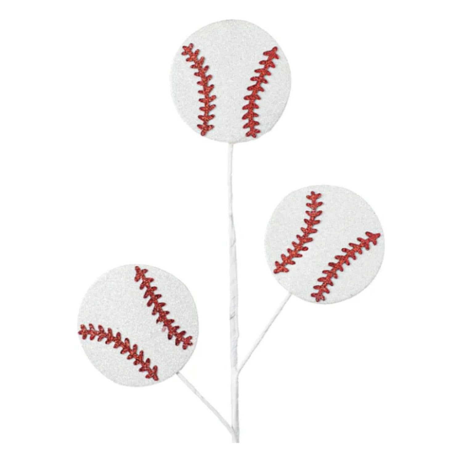 25" Glitter Baseballs Spray